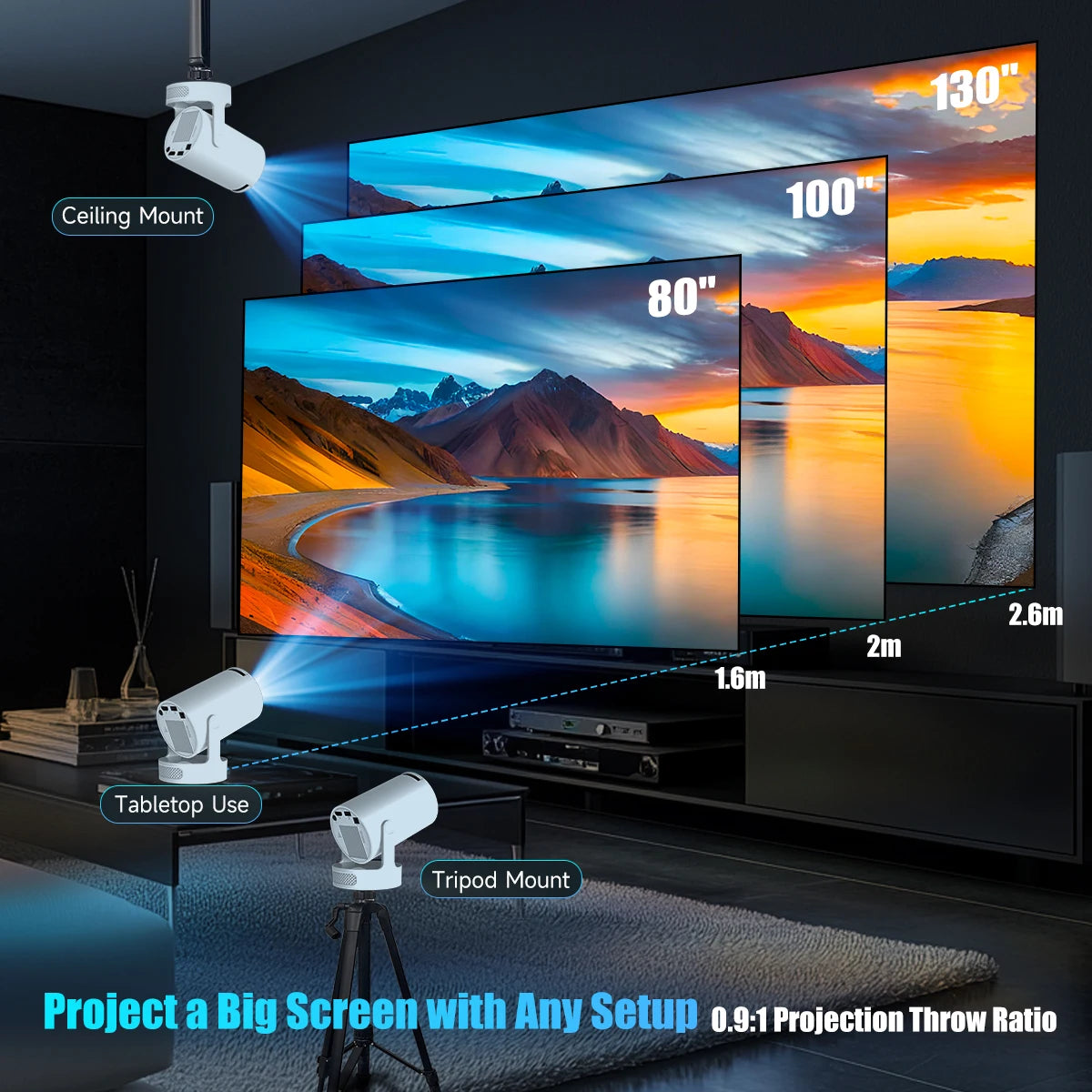 Magcubic HY300 Pro + Projector