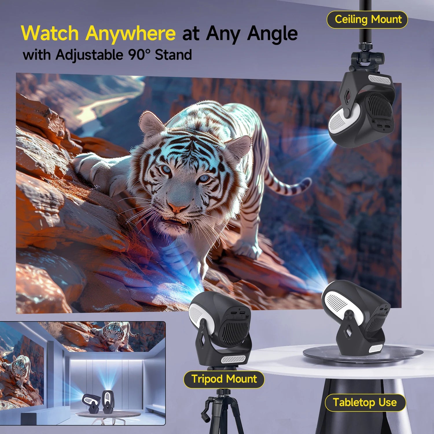 Magcubic HY300X 4K 720P Android 11 Projector