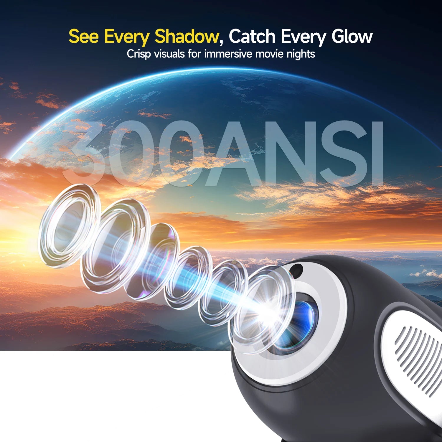Magcubic HY300X 4K 720P Android 11 Projector