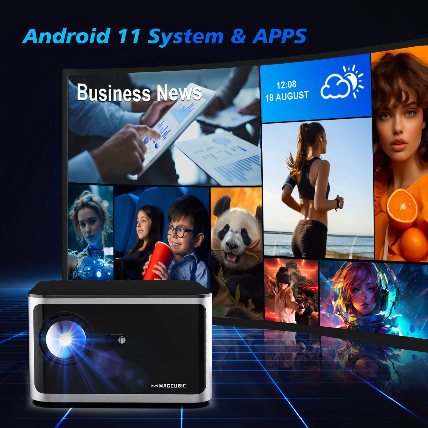 Magcubic HY300 Pro Android 11 Projecto