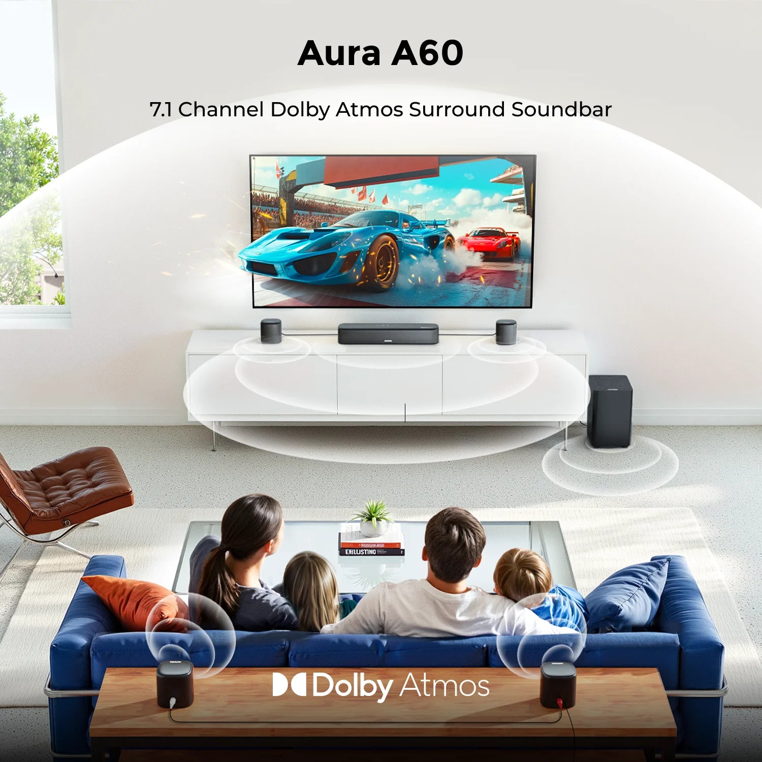 ULTIMEA 350W 7.1 Dolby Atmos Soundbar