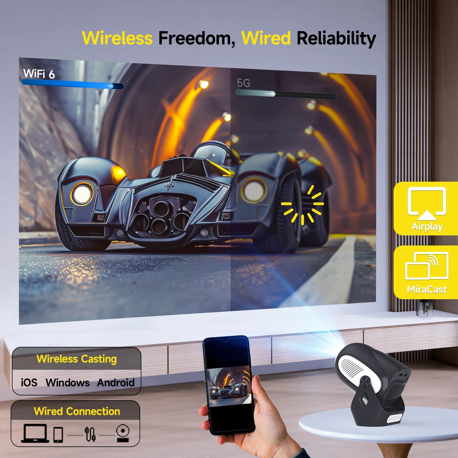 Magcubic HY300X 4K 720P Android 11 Projector
