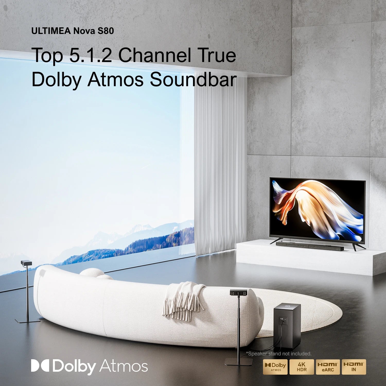 ULTIMEA 520W 5.1.2 Dolby Atmos Soundbar