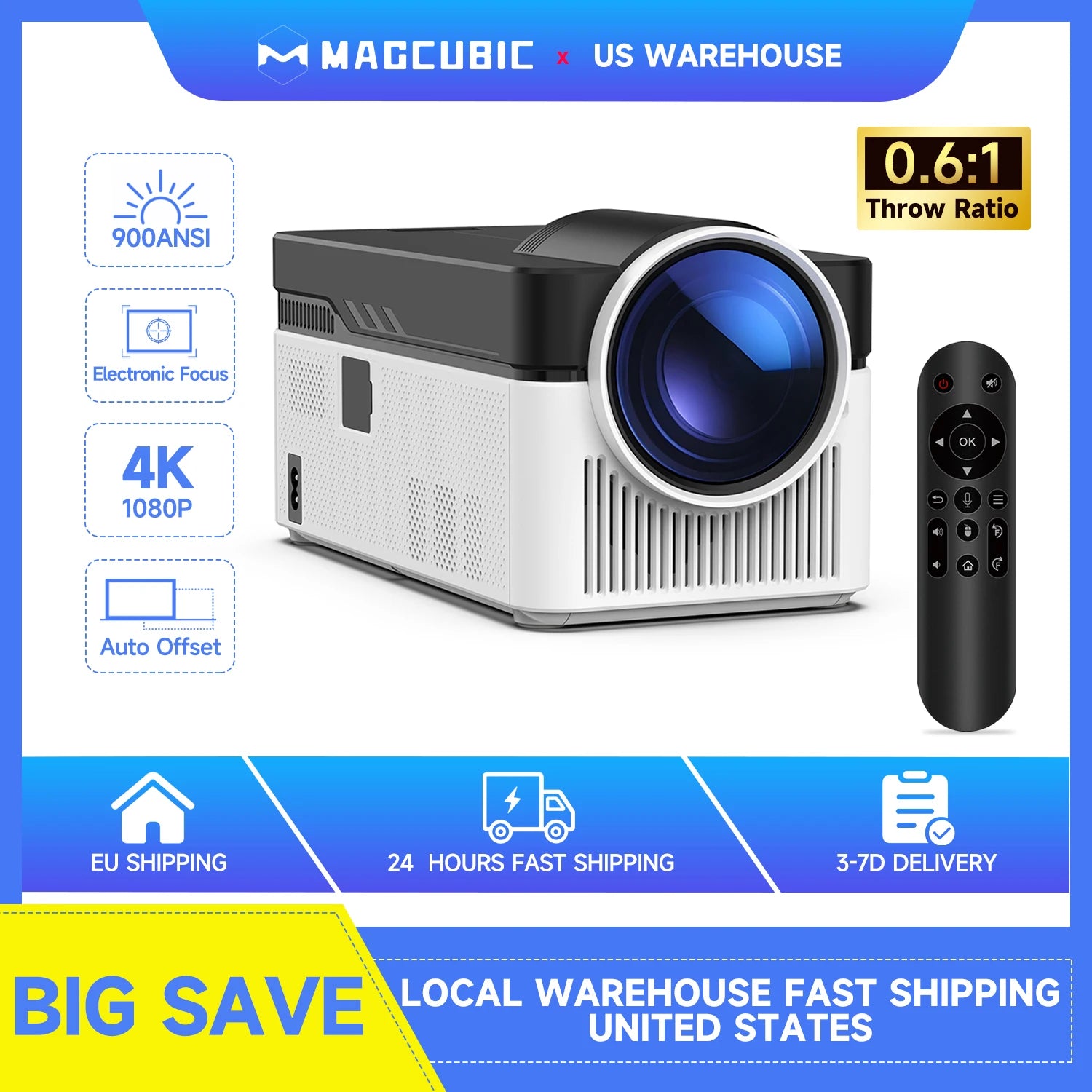 Magcubic HY450 Ultra Short Throw Projector